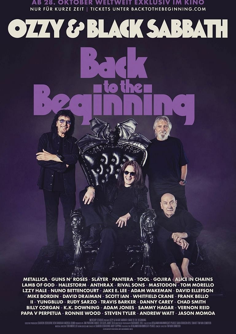 Filmplakat des Films Ozzy & Black Sabbath: Back To The Beginning