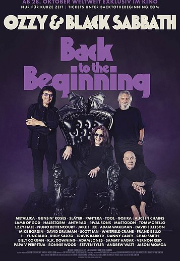 Filmplakat des Films Ozzy & Black Sabbath: Back To The Beginning