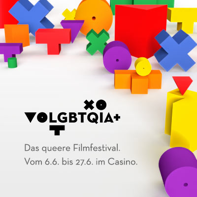 LGBTQIA+ – Das queere Filmfestival. Vom 6.6. bis 27.6. im Casino.